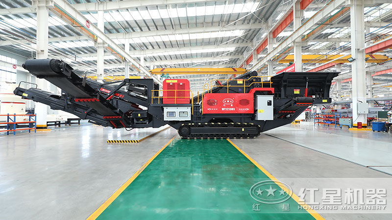履帶移動破碎機(jī)，履帶行走遙控操作
